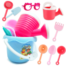 9Pcs Funny Sand Beach Toys Castle Beachside Colorful Bucket Spade Shovel Rake Water Tools Set Random Color Gifts For Children 2024 - buy cheap