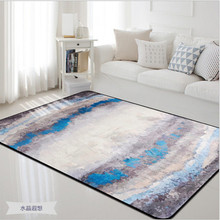 Alfombras geométricas para decoración de sala de estar, tapete moderno para dormitorio, mesita de noche, baño, cocina, alfombra antideslizante de área grande 2024 - compra barato