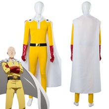 One Punch Man Hero Saitama Cosplay Costume Jumpsuit Full Set Outfit Uniform 2024 - buy cheap