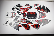 3M Decals Emblems Stickers Graphics CRF50 SSR SDG DHZ Thumpstar pit dirt Bike Red/Black Colour 2024 - buy cheap
