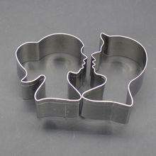 2pc 3D Cookie Cutter Lovers Shape Cake Decorating Tool Baking Molds for Wedding Pastry Fondant Cake Chocolate Biscuit Mold 2024 - buy cheap