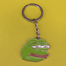 Kermit chaveiro de sapo triste, chaveiro com desenhos animados, animais engraçados, para decoração de carro, bolsa de presente 2024 - compre barato