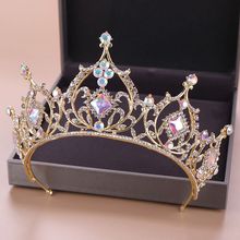 Свадебные аксессуары для волос новая популярная Хрустальная корона принцесса день рождения корона головной убор украшение для волос Ювелирная тиара Noiva HG307 2024 - купить недорого