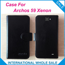 Hot! 59 Xenon Archos Case New 2016 items Factory Price Leather Exclusive Cover For Archos 59 Xenon Case tracking number 2024 - buy cheap