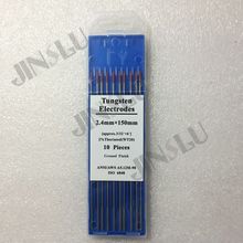 Electrodo de tungsteno, aguja de tungsteno de 2,4mm, cabeza roja, 150mm 2024 - compra barato