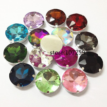 TopStone Sew On Glass Crystal Round Baoshihua Claw Rhinestone Multi Colors 10mm 12mm 14mm 27mm Sew-on Stone Flat Top 2024 - buy cheap
