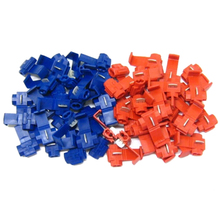 50pcs/lot Red Blue Electrical Cable Connectors Fast Quick Splice Lock Wire Terminals Crimp  Snap On Connector 2024 - buy cheap