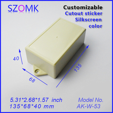 szomk electronics 2014 new plastic box (1 pcs) 135*68*40mm plastic wall mounting junction box project box for Diy housing box 2024 - buy cheap