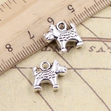 10pcs Charms Dog Dalmatians 14x13mm Tibetan Bronze Silver Color Pendants Antique Jewelry Making DIY Handmade Craft 2024 - buy cheap