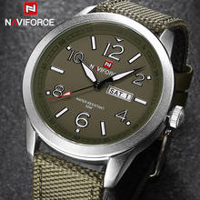 Men Quartz Watch NAVIFORCE Brand Fashion Sport Calender Watches Nylon Strap Wristwatch 2017 Watch 30M Waterproof Military Clock 2024 - buy cheap