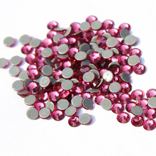 Bright Crystal Rhinestone Strass Rose Flatback DMC Iron on Stones SS6 to SS30 Hotfix Rhinestones 2024 - buy cheap