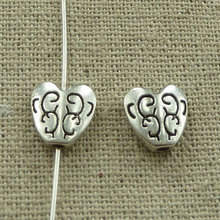 231 pieces tibetan silver heart spacers 10x10mm #3626 2024 - buy cheap