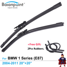 2Pcs Wiper Blades + 2Pcs Free Rubbers for BMW 1 Series (E87) Hatchback 2004-2011 20"+20", Car Window Wipers 2024 - buy cheap