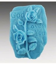 New God loves you  Craft Art Silicone Soap mold Craft Molds DIY Handmade soap molds 2024 - buy cheap