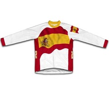 2016 Spain Flag Men's winter cycling jersey Long sleeve Winter Thermal Fleece cycling clothing bike jerseys ropa ciclismo 2024 - buy cheap