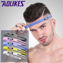 AOLIKES 1 Pcs Elastic Head Sweatband Soft Silicone Running Yoga Sweat Band For Men Women Fitness Basketball Tennis Headband 2024 - buy cheap