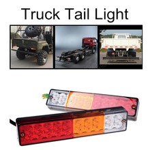 Luz trasera LED para camión de remolque de barco ute cavaran, lámpara de combinación trasera, color blanco, rojo y ámbar, 12V, 24V, 20 unidades, gran oferta 2024 - compra barato