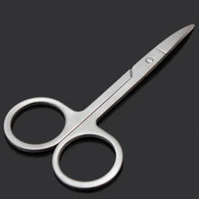 Makeup Beauty Tool Stainless Steel Eyebrow Moustache Shear Curved Tip Scissor Hair Cutter 2024 - buy cheap