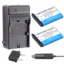 2Pcs Li-40B LI-42B LI40B LI42B  EN-EL10 EN EL10 ENEL10 Li-ion Batteries for Olympus+Charger For Nikon Pentax D-Li63/Fuji NP-45 2024 - buy cheap