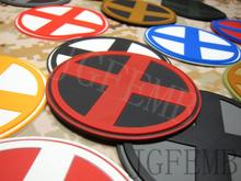 X-Men Logo 3D PVC patch 8cm*8cm 2024 - buy cheap