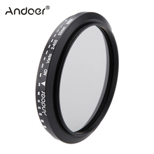 Регулируемый фильтр ND2 на ND400 для цифровой зеркальной камеры Canon, Nikon, 52 мм 2024 - купить недорого