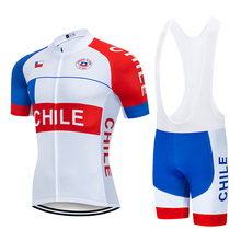 2021 equipe chile conjuntos de camisa ciclismo 9d bib bicicleta shorts terno ropa ciclismo dos homens verão secagem rápida roupas maillot culotte 2024 - compre barato