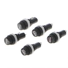 5 Pcs Panel Mount Chassis Fuse Holder for 5x20mm Glass Fuses 10A 250V 2024 - buy cheap