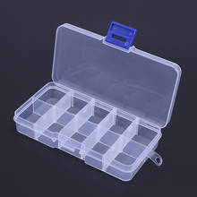 Waterproof 10 Compartments Outdoor Fishing Lure Hook Storage Box Case Portable Non-Toxic Transparent Plastic Fishing Tackle Box 2024 - buy cheap