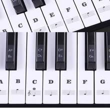 Transparent Piano Keyboard Sticker 54/61 Key Electronic Keyboard Piano Sticker 88 Key Piano Stave Note Sticker for White Keys 2024 - buy cheap