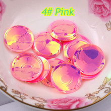 200pcs/lot Large Round Sequins 20mm Cup PVC Round With 2 Side Holes Sequins Decoration 4# Pink Confetti Spangles 2024 - buy cheap