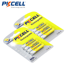 8pcs/lot PKCELL NI-MH AAA Batteries 1200mAh 1.2V aaa NIMH Rechargeable Battery batteries Fast Shipping 2024 - buy cheap