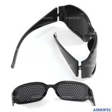 20xCheap Black Vision Care Pin hole Eyeglasses pinhole Glasses Eye Exercise Eyesight Improve Natural Healing Free Shipping 2024 - buy cheap