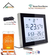 EU mount Dual sensor smart floor heating thermostat WIFI NO,NC 3A for White Black optional 2024 - buy cheap