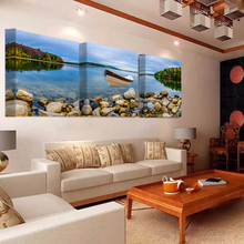 Póster de lienzo moderno con paisaje de árbol y Río, arte de pared espectacular, pared de sol, sala de estar imagen para, 3 piezas, P353 2024 - compra barato