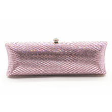 white Crystal day Clutches purple Evening Bag Women Wedding Party silver Chain Shoulder Handbag Purse Metal Clutch purse gifts 2024 - buy cheap