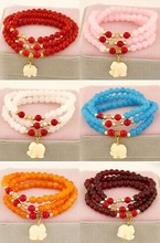 Handmade  vintage ethnic  jewelry  elephant pendant red beads elastico bracelet women accessories wholesale/pulseiras femininas 2024 - buy cheap