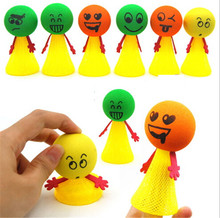 3Pc Educational Game Expressions Push&Down Hip Hop Jumping Doll Toys for Children Large Bounce Ball Toys Gifts 2024 - buy cheap