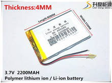 3.7V,2200mAH,[405580] PLIB; polymer lithium ion / Li-ion battery for GPS,mp3,mp4,mp5,dvd,bluetooth,model toy 2024 - buy cheap
