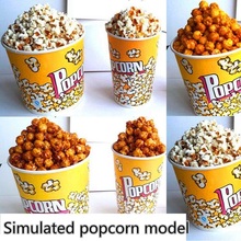 9 models choose plastic foods display props fake corn popcorn models food  simulation popcorn snack street food sample 2024 - buy cheap