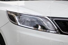 Chrome Front headlight Lamp Cover For 2011-2012 for KIA Rio/K2 2024 - buy cheap