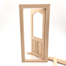 1/12 Dollhouse Miniature Accessories Mini Wooden DIY Door Simulation Furniture Toys for Doll House Decoration 2024 - buy cheap