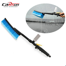 1pc Blue Car Wash Brush Auto Exterior Retractable Long Handle Water Flow Switch Foam Bottle Car Cleaning Brush Free Shipping 2024 - buy cheap