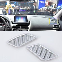 Car Styling 2PCS ABS Matte Interior Upper Air Vent Outlet Cover Trim For Mitsubishi Eclipse Cross 2018 2019 Left Hand Drive 2024 - buy cheap