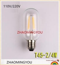 YON LED Edison Bulb T45 Retro Bombillas E27 2W 4W Vintage COB LED Filament Energy Saving Lamp 110V 220V For Decor Home Lighting 2024 - buy cheap