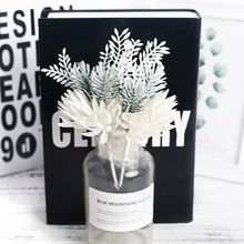 artificial bouquet mini flowers wedding corsage DIY scrapbook craft artifical white fake flowers pine christmas home decoration 2024 - buy cheap