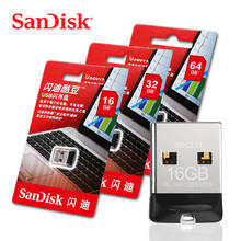 100% Original SanDisk Mini Pen Drives Key USB Stick 64GB 32GB 16GB USB Flash Drive 128gb memory Stick pendrive free shipping 2024 - buy cheap