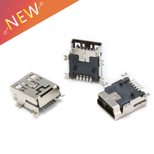 10 PCS Mini USB SMD 5 Pin Feminino Mini B Soquete do Conector Plug 2024 - compre barato