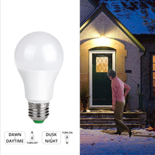 85-265V E27 LED Sensor Bulb Ampoule 10W 15W Dusk to Dawn Light B22 Globe Sensor Lamp Day Night Lampada For Porch Garage Hallway 2024 - buy cheap