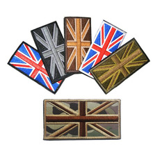 Flag Embroidery Badge British Flag Patch Military Tactical Union Jack Cloth Sticker Denim Jacket Decorative Logo Armband 2024 - buy cheap
