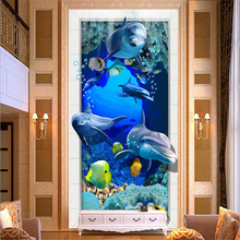 wellyu Custom Photo Wallpaper 3D Underwater World Aisle Passage Aisle Corridor Image Living Room papel de parede 3d wallpaper 2024 - buy cheap